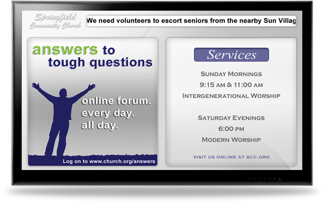 Church Digital Signage