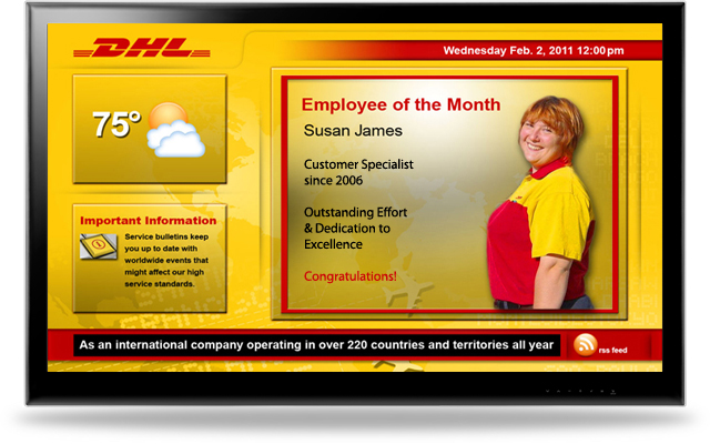 corporate digital signage