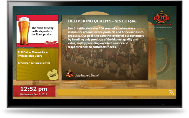digital signage software configuration