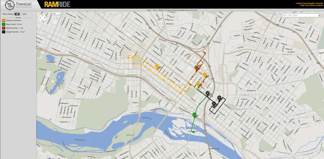 Show real-time shuttle mapping on your screens to let commuters wait in safety