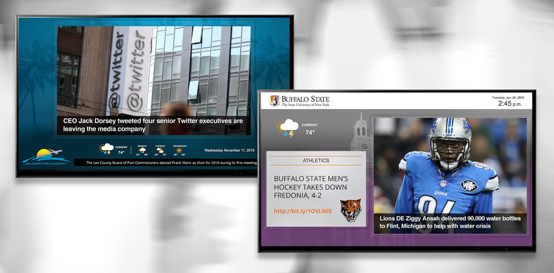 Show News-in-Pictures on digital signs to make sure only appropriate content goes on your screens