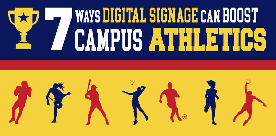 Digital signage for campus athletics can boost participation