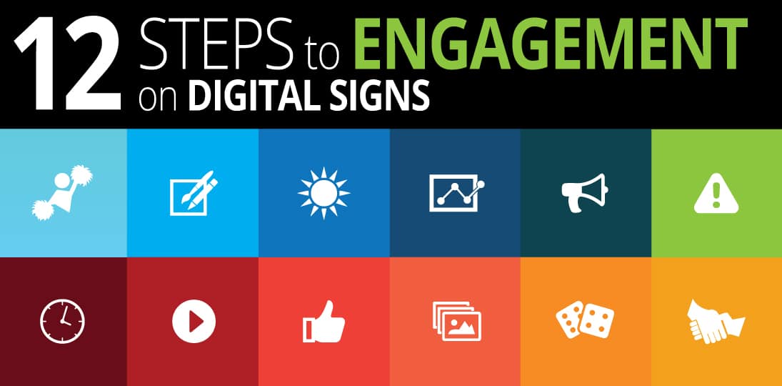 Learn 12 easy ways to improve engagement on digital signs