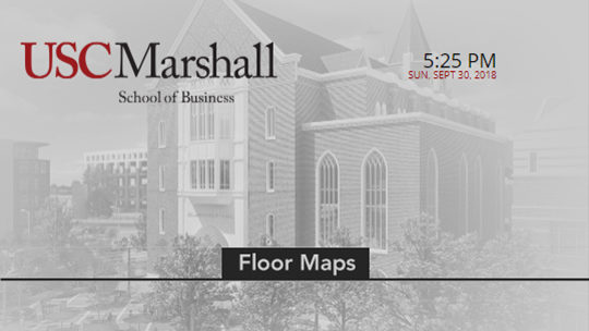 USC Marshall Interactive Wayfinding Design
