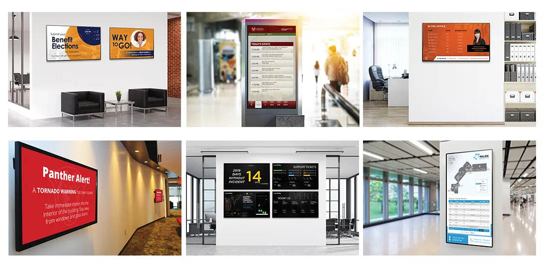 six photos from Digital Signage Buyers Guide