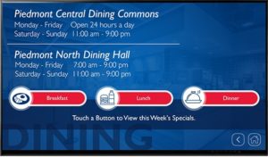 Interactive College Digital Signage Design