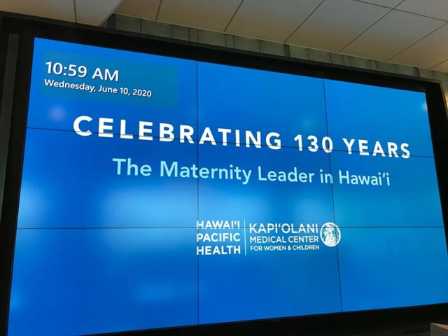 Hawaii Pacific Health Video Wall