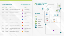Lake Chelan Health - Digital Events Board in AxisTV Signage Suite