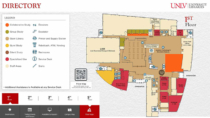 UNLV University Libraries Interactive Wayfinding Design for touchscreens - created by Visix