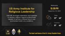 United States Army Institute for Religious Leadership Digital Signage Layout