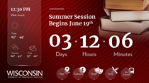 University of Wisconsin Digital Signage Countdown