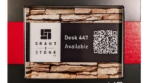 EPS 42 ePaper Sign w/Custom Layout &amp; Faceplate - Grant &amp; Stone