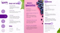 Welch&#039;s digital menu board designed by Visix in AxisTV Signage Suite software