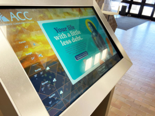 Arapahoe Community College Interactive Signage Kiosk