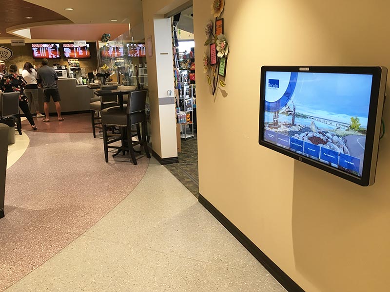 Benefis Health System custom interactive digital signage designed by Visix