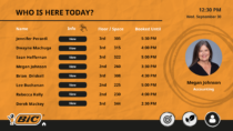 BIC Interactive Digital Signage with Calendar Integration
