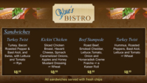 Blues Bistro Digital Menu Board