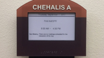 EPS room sign custom faceplate design for Capital Region ESD 113