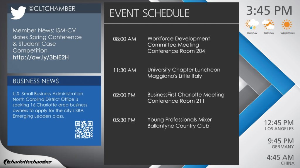 charlotte-chamber-commerce-digital-signage-demo