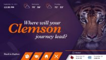 Clemson University Interactive Digital Signage