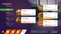 Clemson University Interactive Digital Signage - Dining