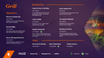 Clemson University Interactive Digital Signage - Menu Board