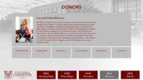 College of Charleston Addlestone Library Interactive Donor Board designed by Visix