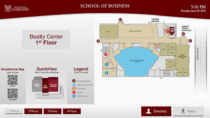 College of Charleston Interactive Wayfinding for Digital Signage - designed by Visix