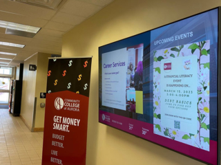 Community College of Aurora Digital Signage