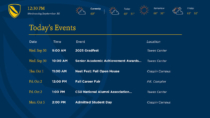 Coppin State Digital Events Board