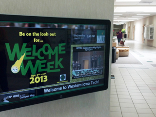 Digital Signage Installation at Western Iowa Tech Community College