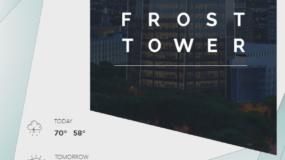 Frost Tower Signage Suite Interactive Layout with Modern Weather Artwork Pack