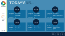 Gwinnett County Courts digital sign is interactive to show today's court docket