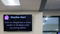 Hall County Schools Digital Signage Alerts