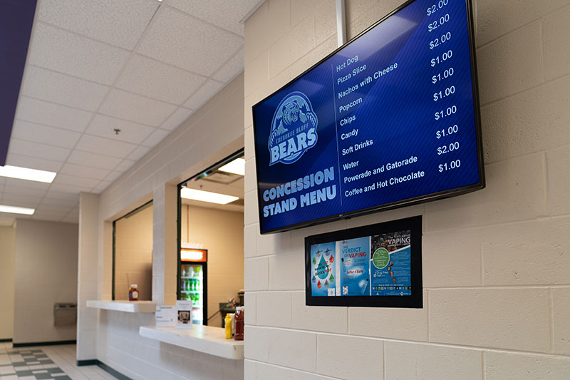 Hall County School District has centralized their digital signage content management into a single, browser-based CMS