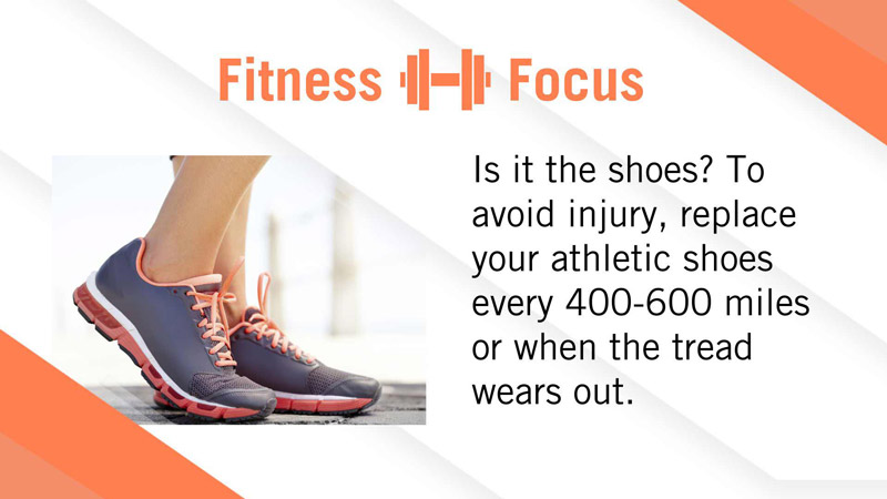 Visix Digital Signage Content Subscriptions | Health Tips Feed | Fitness Focus Design Sample