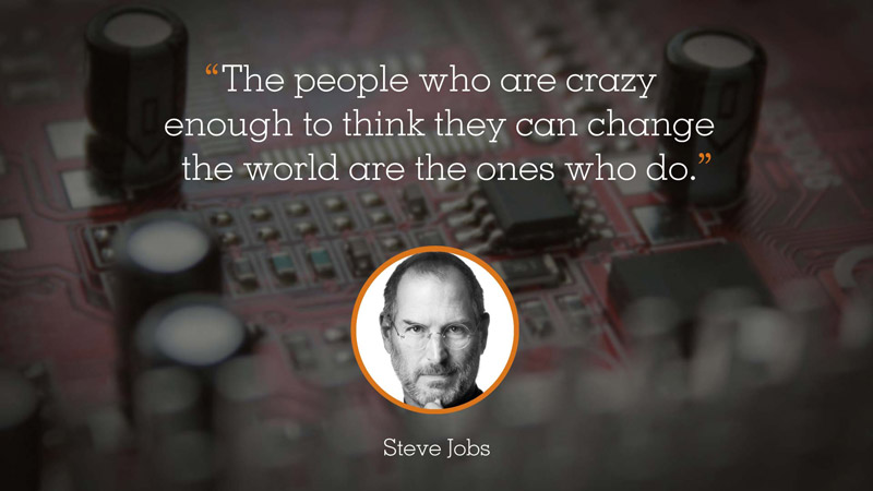 Visix Digital Signage Content Subscriptions | Inspirations & Trivia Feed | Steve Jobs Inspirational Quote Example