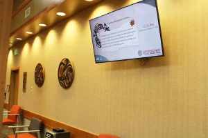 Jamestown Healthcare Digital Signs in Clinic Lobby