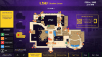Award-winning interactive wayfinding design by Visix for Louisiana State University