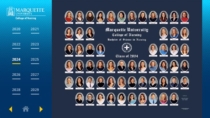 Marquette University Interactive Photo Board - designed in AxisTV Signage Suite