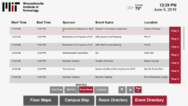 Massachusetts Institute of Technology Interactive Directory for touchscreen wayfinding by Visix