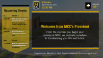 Monroe Community College Digital Signage Layout