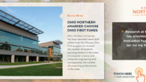 Visix designed an interactive video wall with digital signage messages for Ohio Northern University
