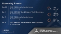 New York State Olympic Regional Development Authority Digital Signage Design