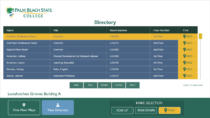Visix&#039;s digital directory design for Palm Beach State College incudes ADA controls for accessibility
