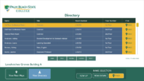 Visix's digital directory design for Palm Beach State College incudes ADA controls for accessibility