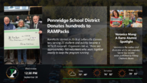 Pennridge School District Digital Signage Design with Background Playlist