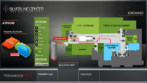 Silverline Center/Washington REIT Interactive Wayfinding Map and Directory - designed by Visix