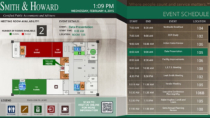 Smith & Howard Interactive RoomBoard™ from Visix - see number of rooms available and event schedules
