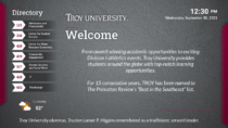Troy University Digital Sign Design